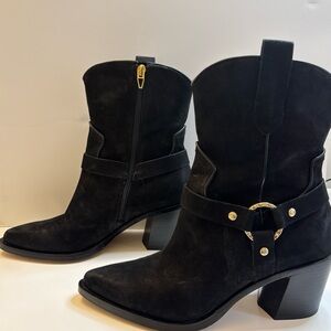 Dolce Vita Black Heeled Western Boots